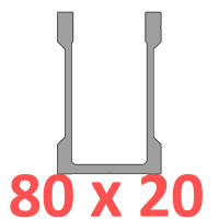 Соединительное крепление прямое трубы 80х20