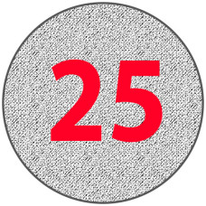 Алюминиевый круг 25 мм