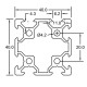 Станочный профиль 40х40 V-slot