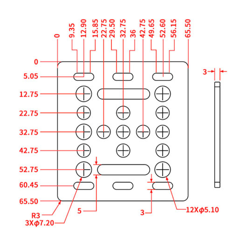 Алюминиевая пластина Openbuilds V-slot belt