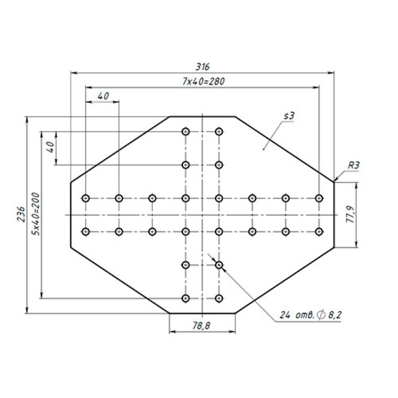 Крестовый соединитель 6х8 (4080)