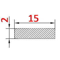 Алюминиевая полоса 15х2 AS